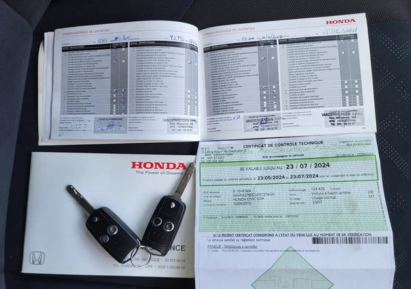 Honda Civic cena 39999 przebieg: 129832, rok produkcji 2012 z Drezdenko małe 781